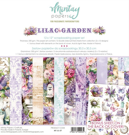 Lilac Garden 12”x12” Paper Set