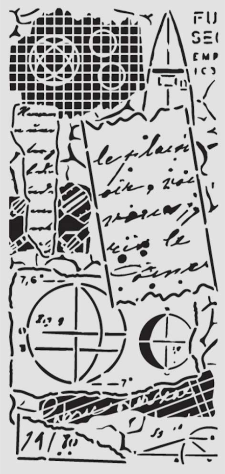 A New Beginning Notes 12cmx25cm Stencil