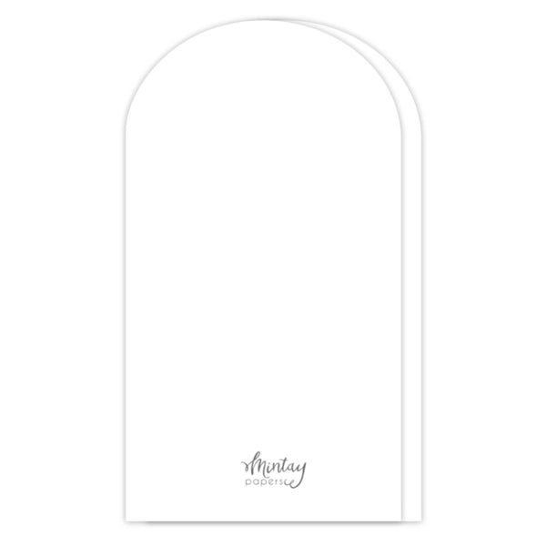 Arch Card Base - White (5 pcs)
