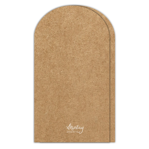 Arch Card Base - Kraft (5 pcs)