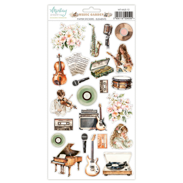 Music Garden Sticker Sheet - Elements
