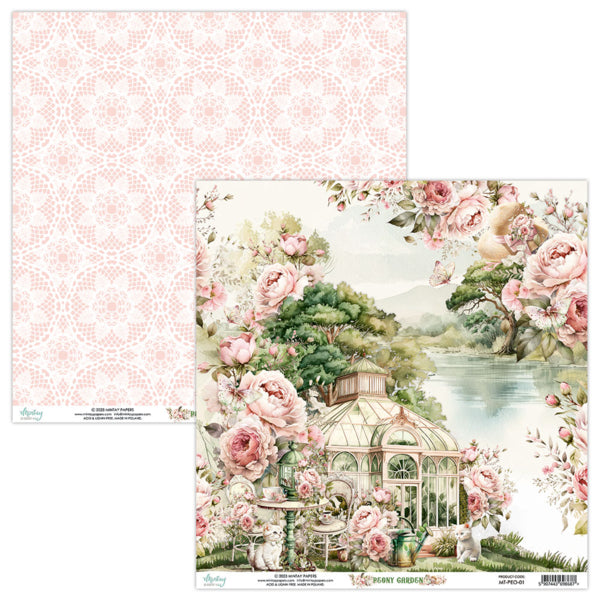 Peony Garden 6”x6” Scrapbooking Pad