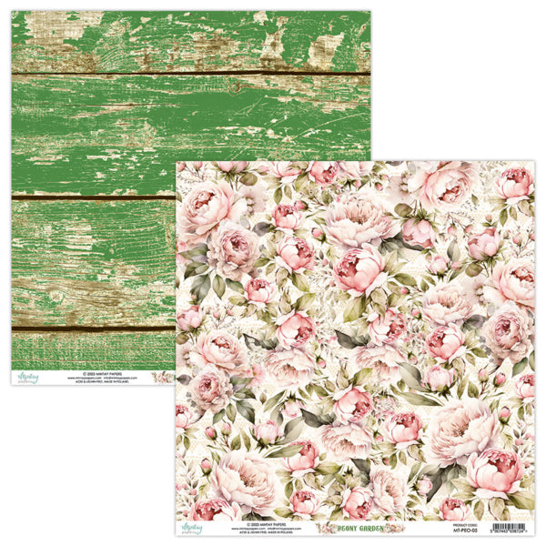 Peony Garden 6”x6” Scrapbooking Pad