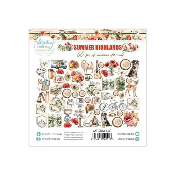 Summer Highlands Paper Die Cuts