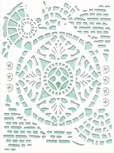 Ornaments 6"x8" Stencil