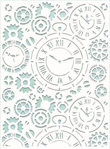 Clocks 6"x8" Stencil