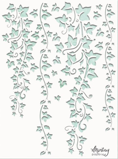 Ivy 6"x8" Stencil