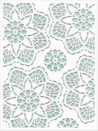 Doilies 6"x8" Stencil