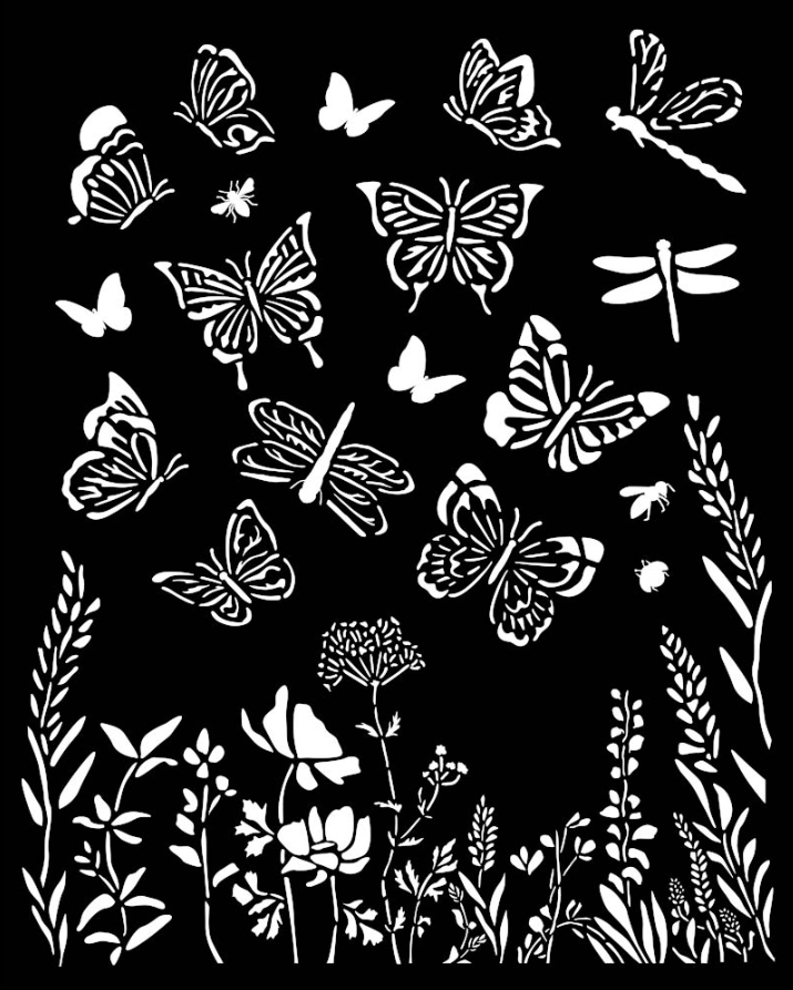 Butterflies 20cmx25cm Stencil