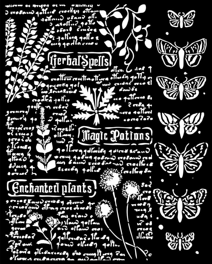 Botanic 20cmx25cm Stencil