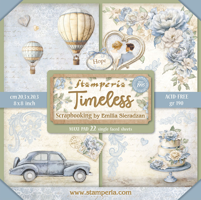 Timeless 8"x8" Single Faced Maxi Scrapbooking Pad