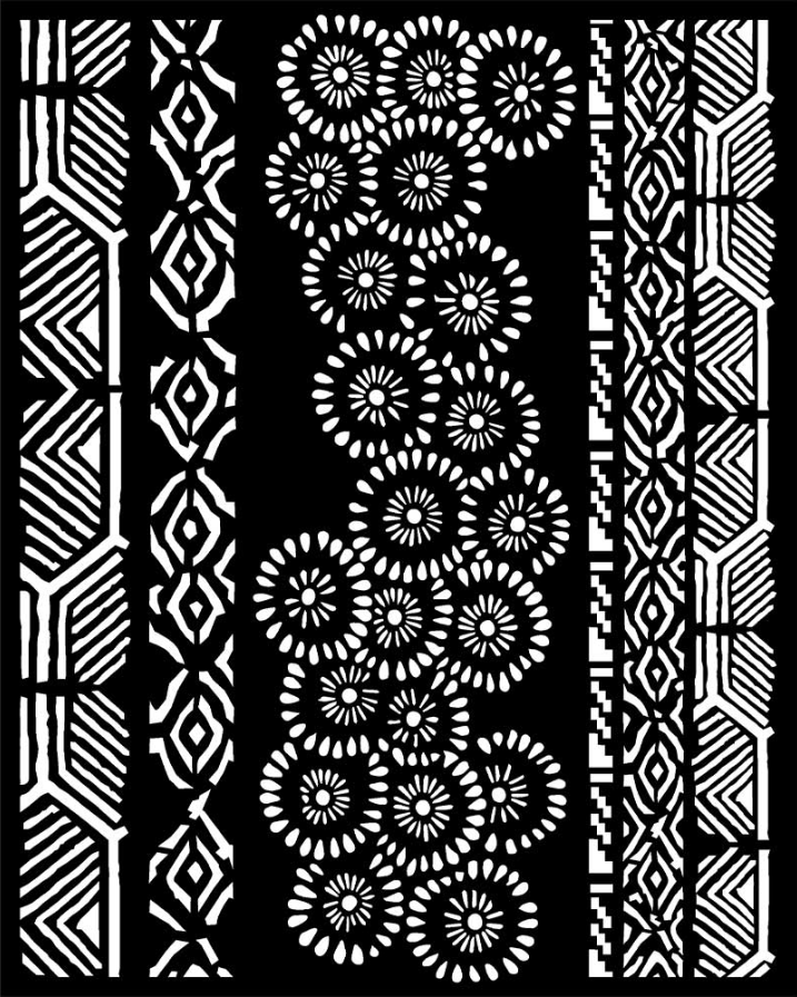 Tribal 20cmx25cm Stencil