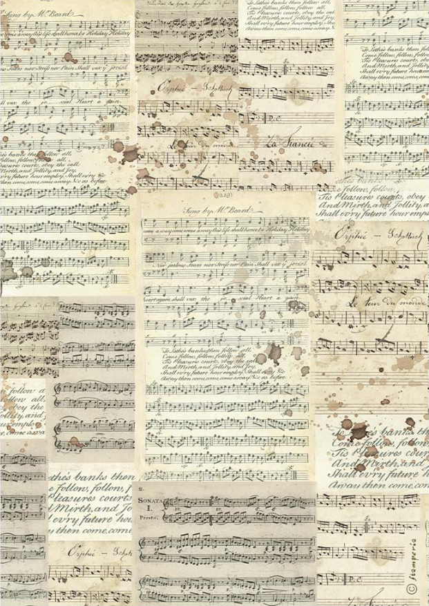 Music Sheets A4 Rice Paper