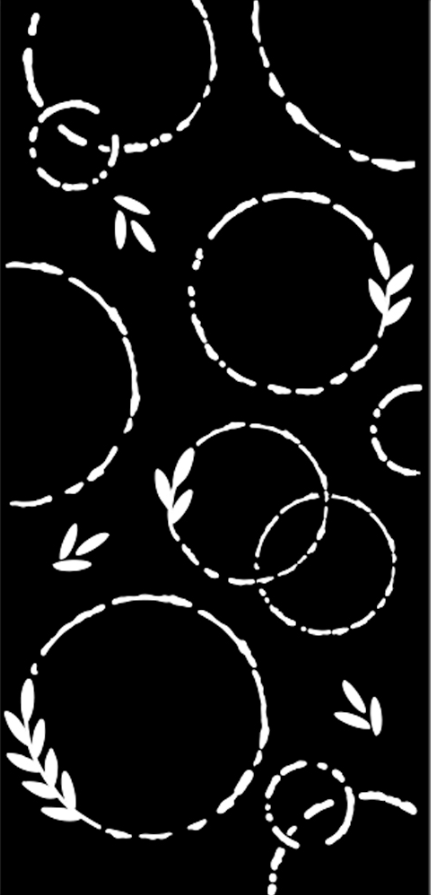 Garlands 12cmx25cm Stencil