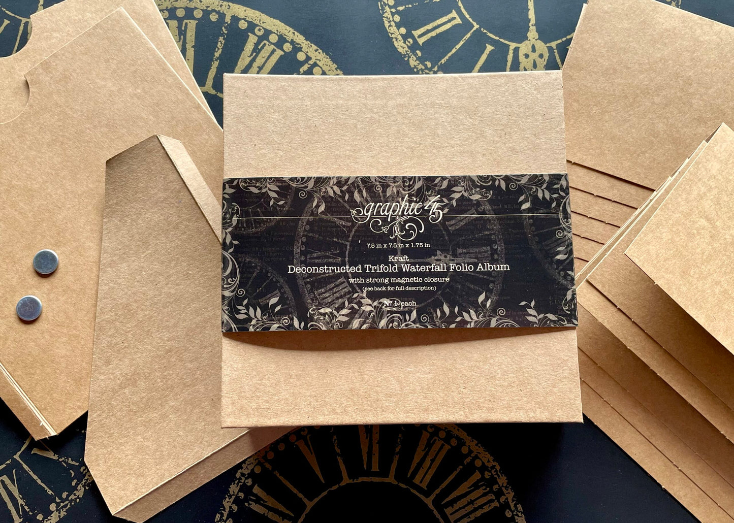 Deconstructed Trifold Waterfall Folio Album – Kraft