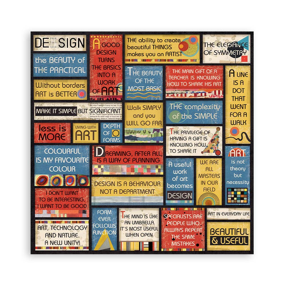 Bauhaus 8"x8" Scrapbooking Pad