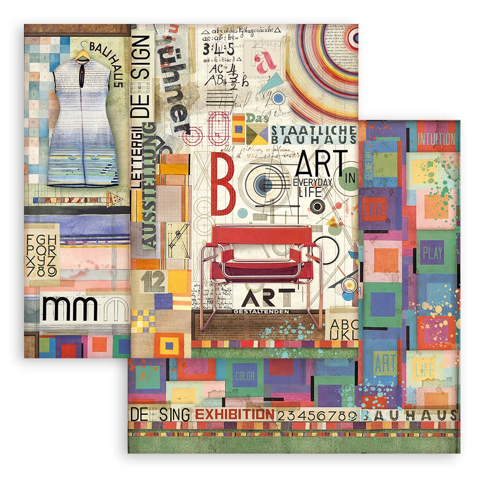 Bauhaus 8"x8" Scrapbooking Pad