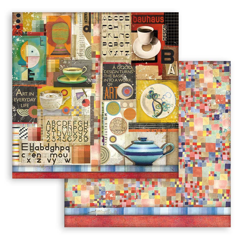Bauhaus 8"x8" Scrapbooking Pad