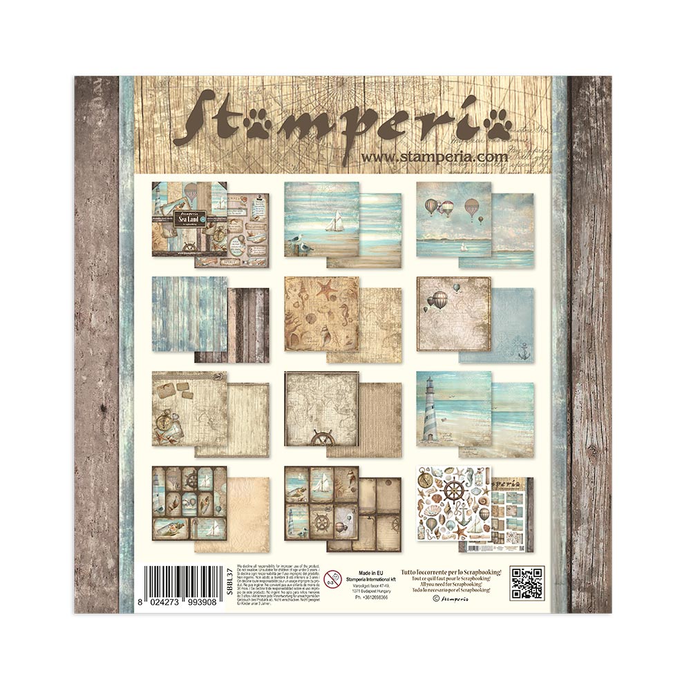 Sea Land 12"x12" Scrapbooking Pad