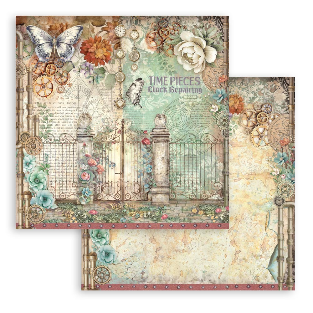 Gardens of Time 8"x8" Scrapbooking Pad