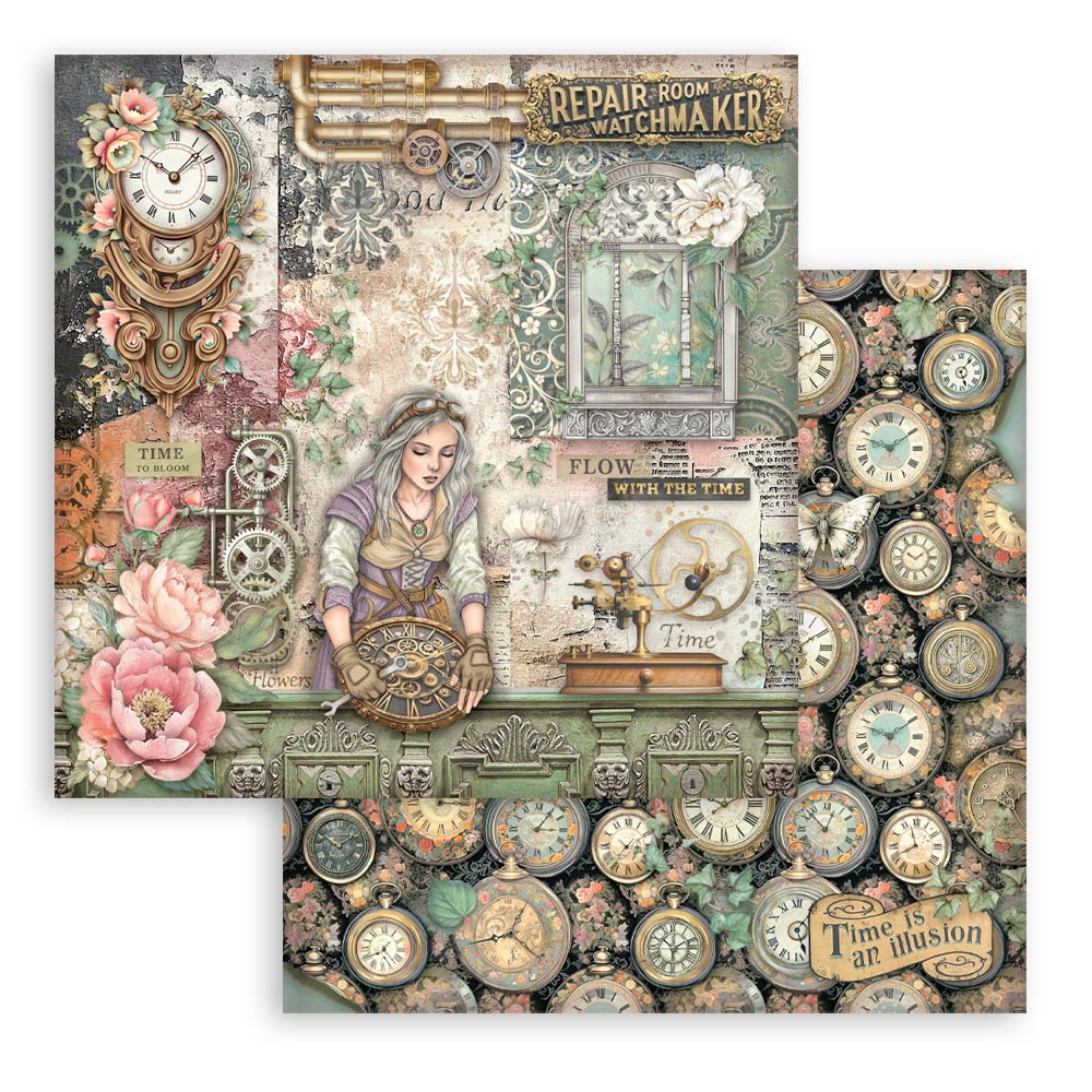 Gardens of Time 12"x12" Scrapbooking Pad