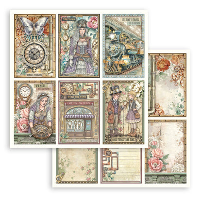 Gardens of Time 8"x8" Scrapbooking Pad