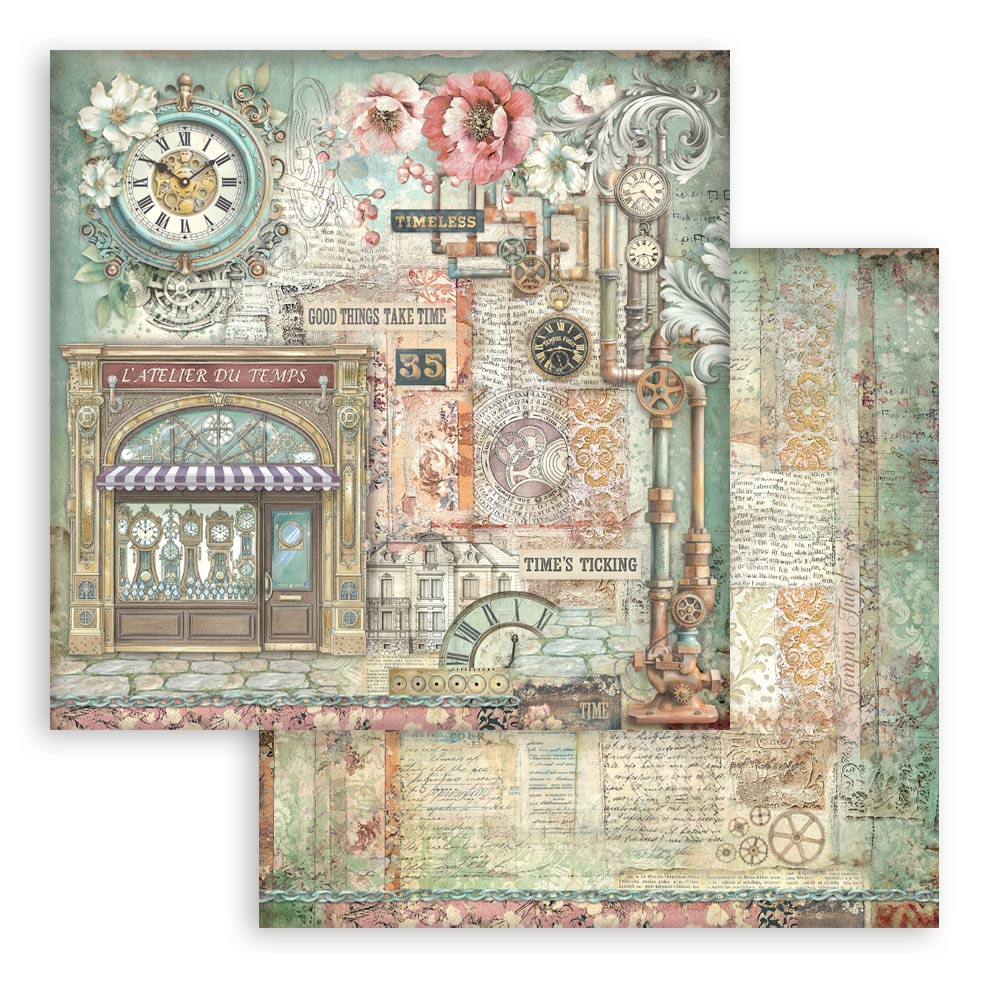 Gardens of Time 12"x12" Scrapbooking Pad