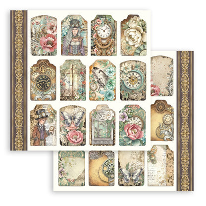 Gardens of Time 8"x8" Scrapbooking Pad