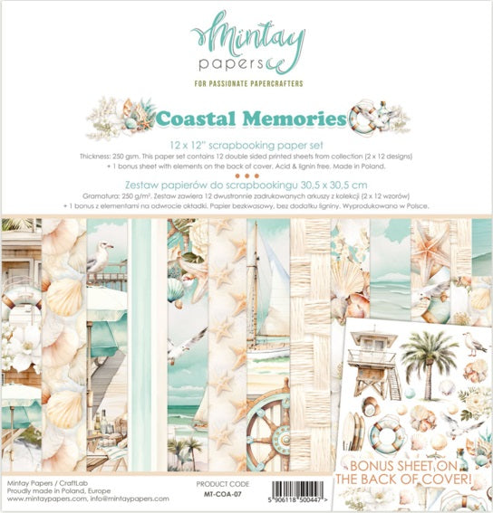 Coastal Memories 12”x12” Paper Set