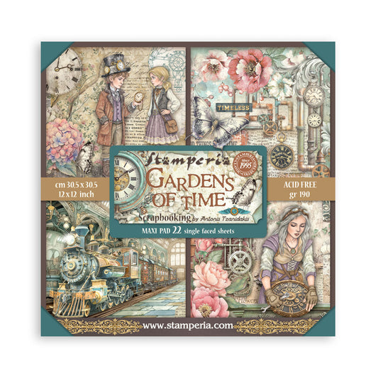 Gardens of Time 12"x12" Scrapbooking Pad