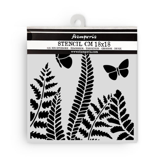 Daisy Art Fern 18cmx18cm Stencil