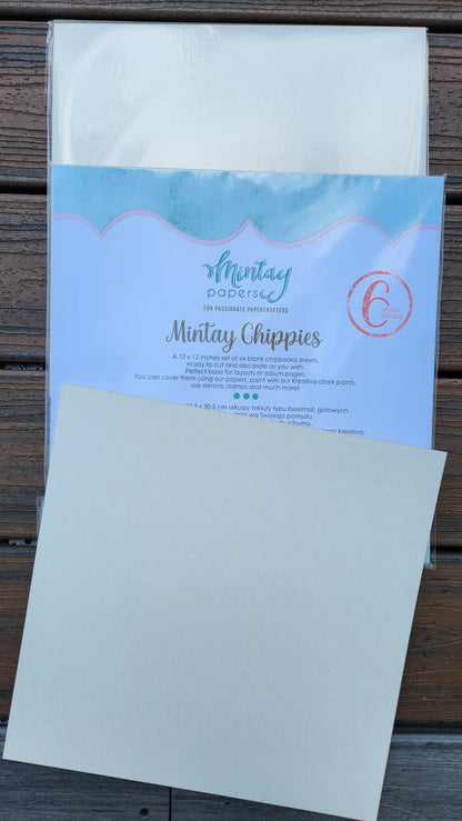 12"x12" Plain Chipboard (6pcs)