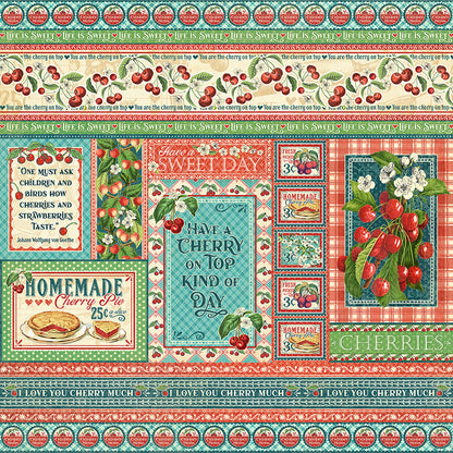 I Love You Cherry Much 12x12 Single Sheet