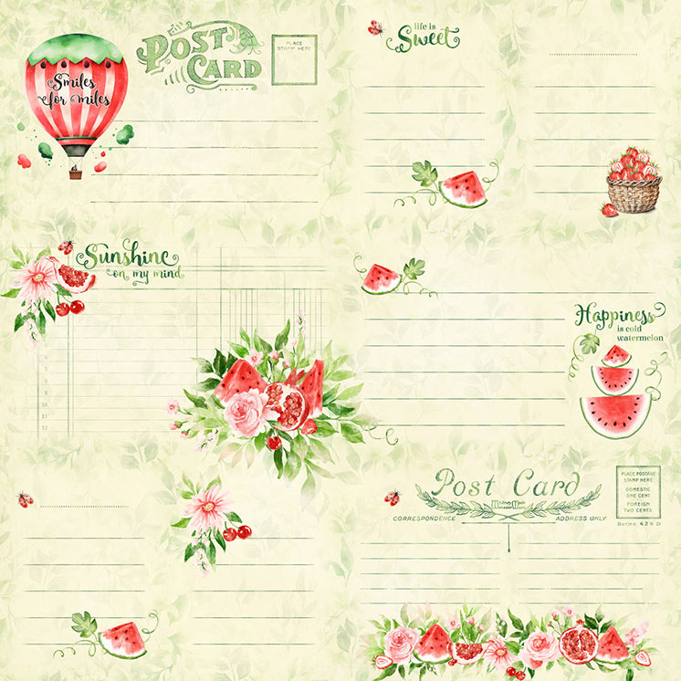 Easy, Peasy, Summer Breezy 12x12 Single Sheet