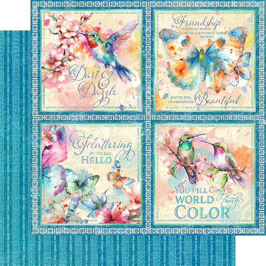 Dart and Dazzle 12x12 Single Sheet