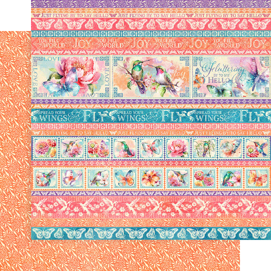 Flying by to Say Hello 12x12 Single Sheet