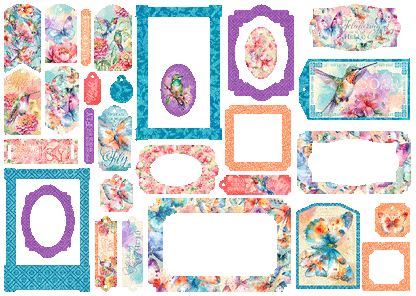 Flight of Fancy Chipboard Tags & Frames
