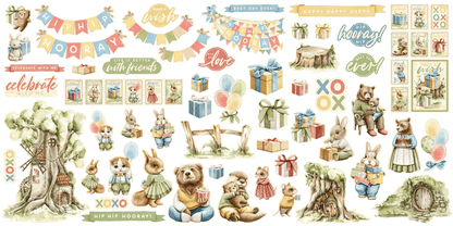 Hip Hip Hooray Ephemera Set