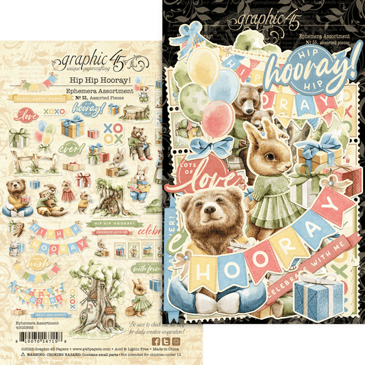 Hip Hip Hooray Ephemera Set