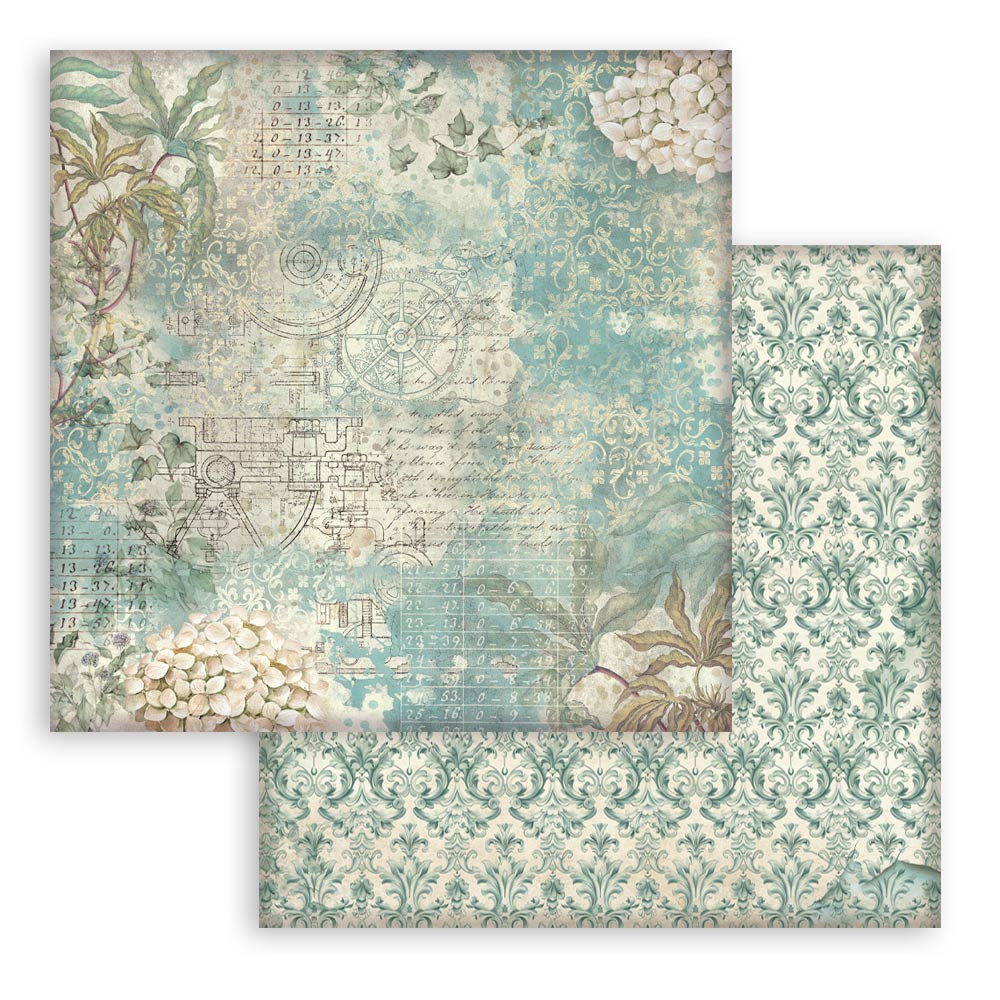 Gardens of Time 8"x8" Backgrounds Scrapbooking Pad