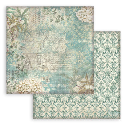 Gardens of Time 8"x8" Backgrounds Scrapbooking Pad