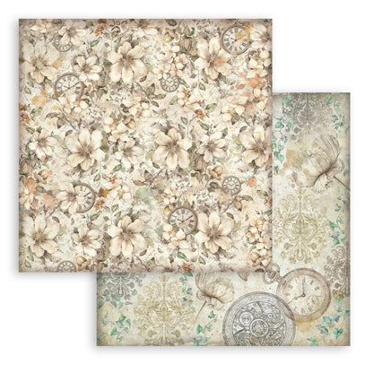 Gardens of Time 8"x8" Backgrounds Scrapbooking Pad