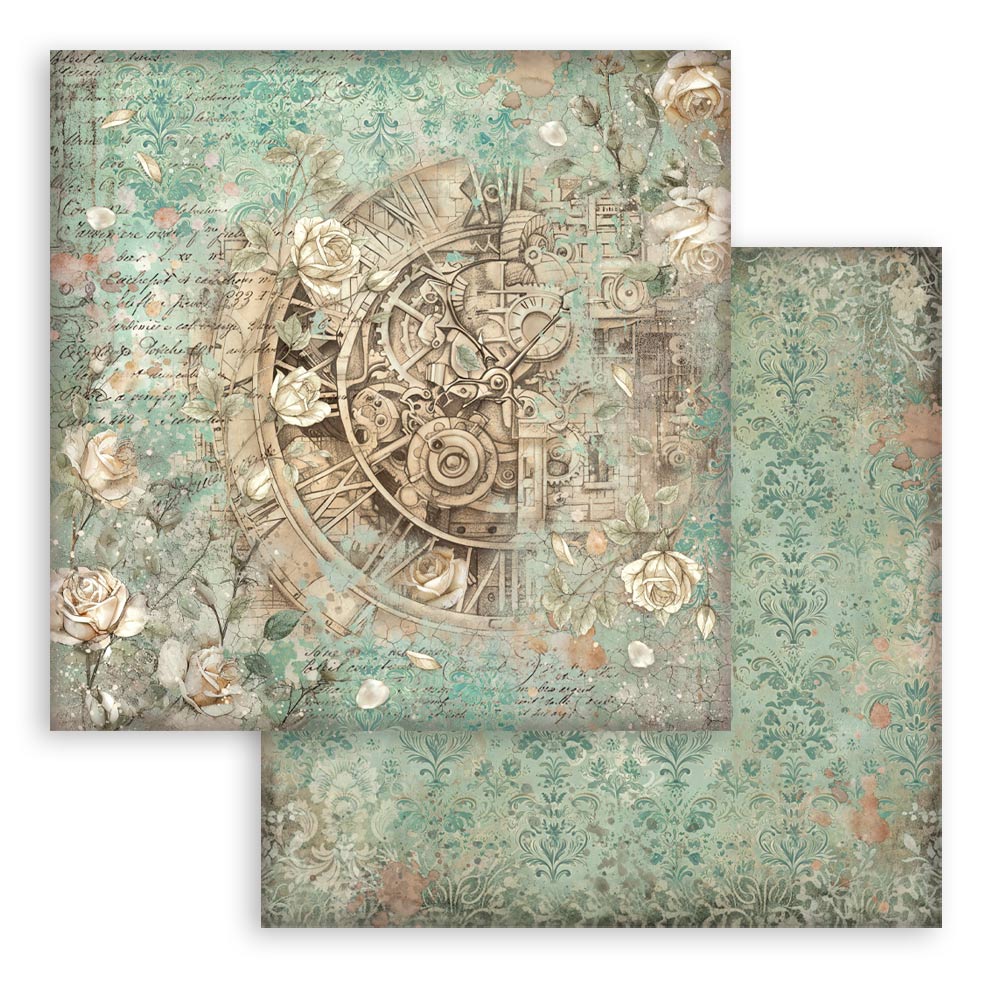 Gardens of Time 8"x8" Backgrounds Scrapbooking Pad