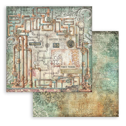 Gardens of Time 8"x8" Backgrounds Scrapbooking Pad