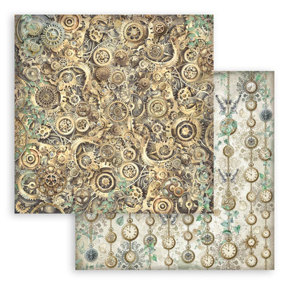 Gardens of Time 8"x8" Backgrounds Scrapbooking Pad