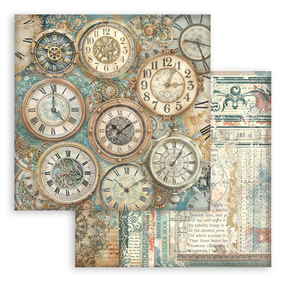 Gardens of Time 8"x8" Backgrounds Scrapbooking Pad