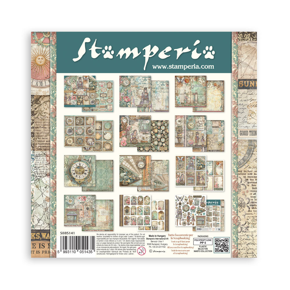 Gardens of Time 8"x8" Scrapbooking Pad