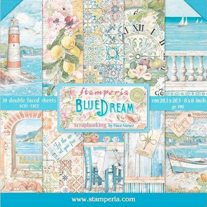 Blue Dream 8"x8" Scrapbooking Pad