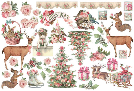 Pink Christmas Ephemera