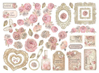 Shabby Rose Cardboard Die-Cuts